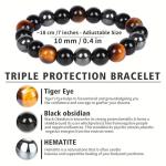 ⚔️ Original Triple Power Protection Bracelet (Unisex, 8mm) | Lab Certified ⚔️