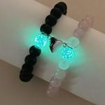 💗Original Rose Quartz with Glow-in-The-Dark Love & Attraction Bracelet (Unisex, 8mm) 💗
