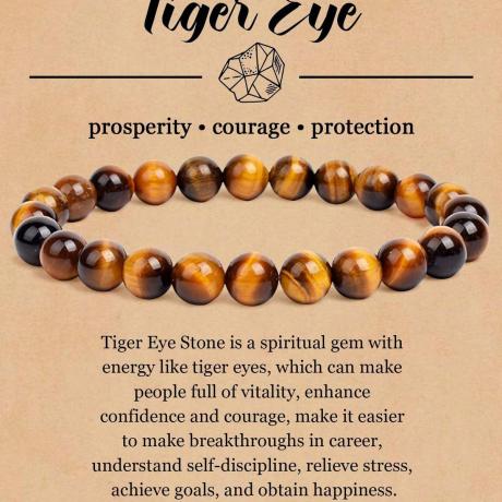 Original Tiger Eye Bracelet original 8mm | Lab Certified