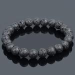 🌋 Original Black Natural Lava Rock Bracelet (Unisex, 8mm) 🌋| Lab Certified
