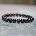 🛡️ Original Black Natural Tourmaline Bracelet (Unisex, 8mm) | Lab Certified🛡️