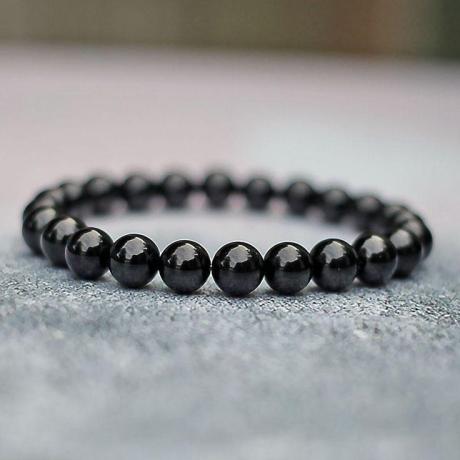 🛡️ Original Black Natural Tourmaline Bracelet (Unisex, 8mm) | Lab Certified🛡️