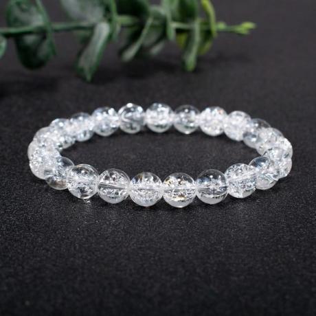 ✨ Original Natural Clear Quartz (Spatik) Bracelet (Unisex, 8mm) | Lab Certified ✨