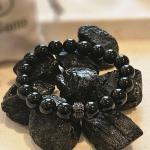 🛡️ Original Black Natural Tourmaline Bracelet (Unisex, 8mm) | Lab Certified🛡️