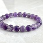 💜 Original Purple Natural Amethyst Bracelet (Unisex 8mm) | Lab Certified💜
