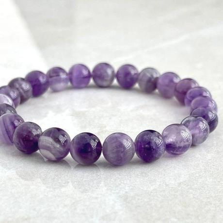💜 Original Purple Natural Amethyst Bracelet (Unisex 8mm) | Lab Certified💜