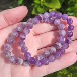 💜 Original Purple Natural Amethyst Bracelet (Unisex 8mm) | Lab Certified💜
