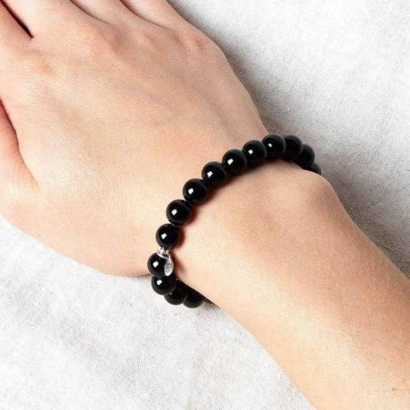 🛡️ Original Black Natural Tourmaline Bracelet (Unisex, 8mm) | Lab Certified🛡️