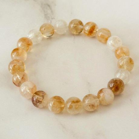 ☀️ Original Yellow Natural Citrine Bracelet (Unisex, 8mm) | Lab Certified☀️