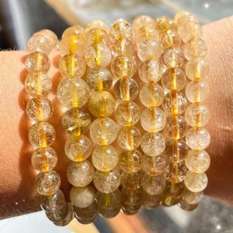 ☀️ Original Yellow Natural Citrine Bracelet (Unisex, 8mm) | Lab Certified☀️
