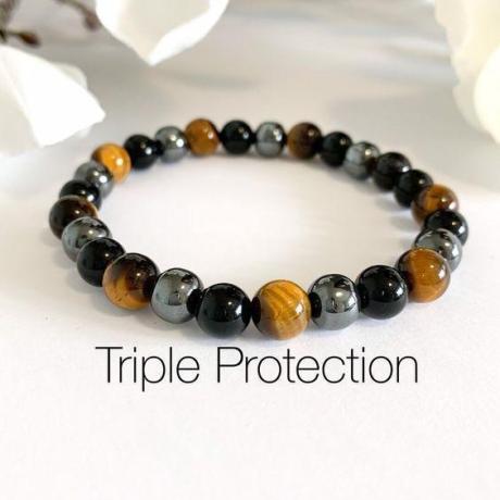 ⚔️ Original Triple Power Protection Bracelet (Unisex, 8mm) | Lab Certified ⚔️