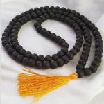🔮 Original Karungali Malai (Black Ebony) – 6 to 8 mm 108 +1 Beads | Certified Natural | Lab Tested