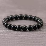 🛡️ Original Black Natural Tourmaline Bracelet (Unisex, 8mm) | Lab Certified🛡️