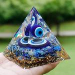 🧿 Original Evil Eye Protection 5cm/6cm Pyramid| 100% Natural Stone 🧿