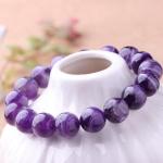 💜 Original Purple Natural Amethyst Bracelet (Unisex 8mm) | Lab Certified💜