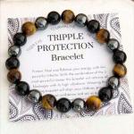 ⚔️ Original Triple Power Protection Bracelet (Unisex, 8mm) | Lab Certified ⚔️