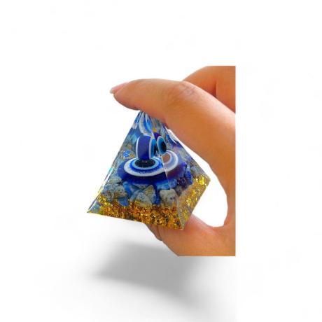 🧿 Original Evil Eye Protection 5cm/6cm Pyramid| 100% Natural Stone 🧿