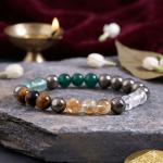 💰Original Dhan Yog Bracelet with FREE Raw Selenite Plate | Money Magnet Bracelet 8mm | Lab Certified💰