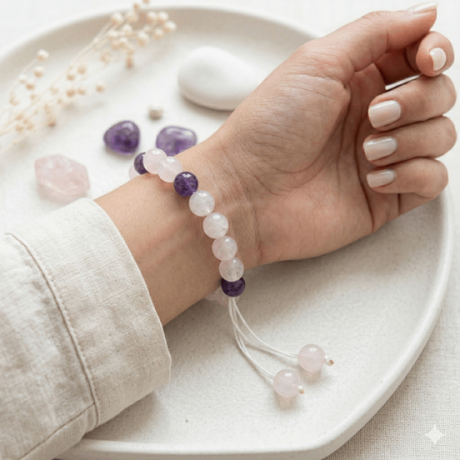 💗 Love & Healing Bracelet (Unisex, 8mm) | Tested Lab Certified 💗