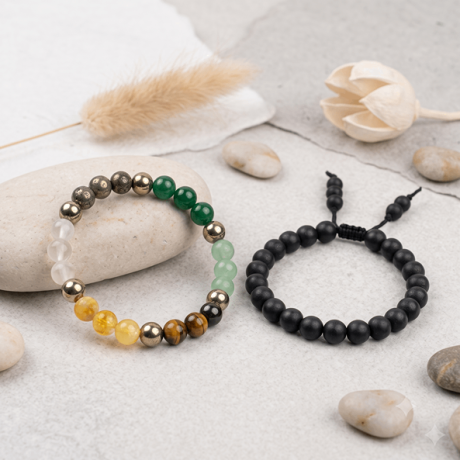 ✨ Charutty original Dhanyog + Karungali Combo Bracelets | Lab Certified✨